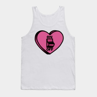 On/Off Switch Heart Tank Top